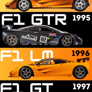 Plakat A3: McLaren F1 - Historia wariantów | Jazdajakmarzenie