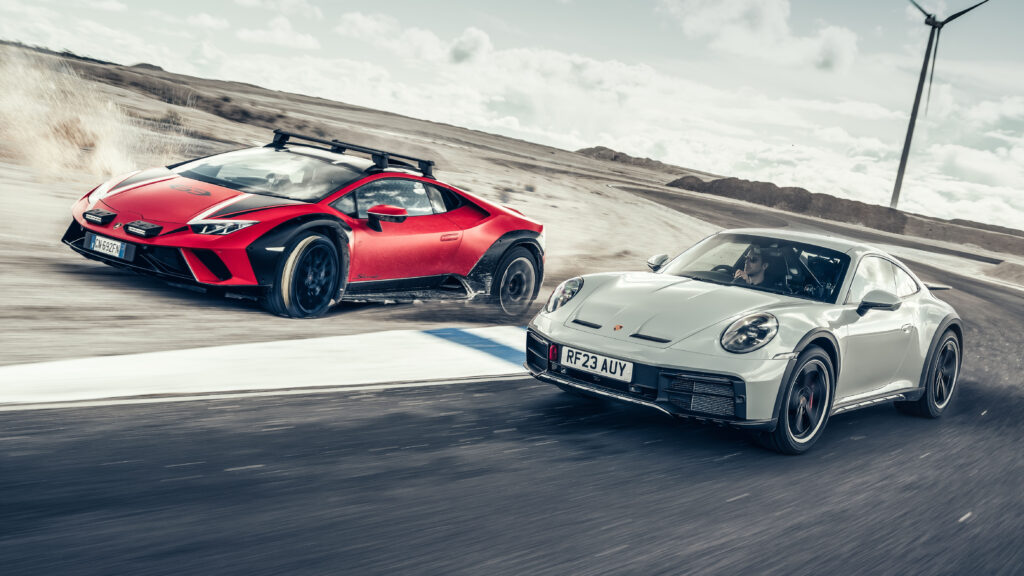 Lamborghini Huracán Sterrato vs. Porsche 911 Dakar