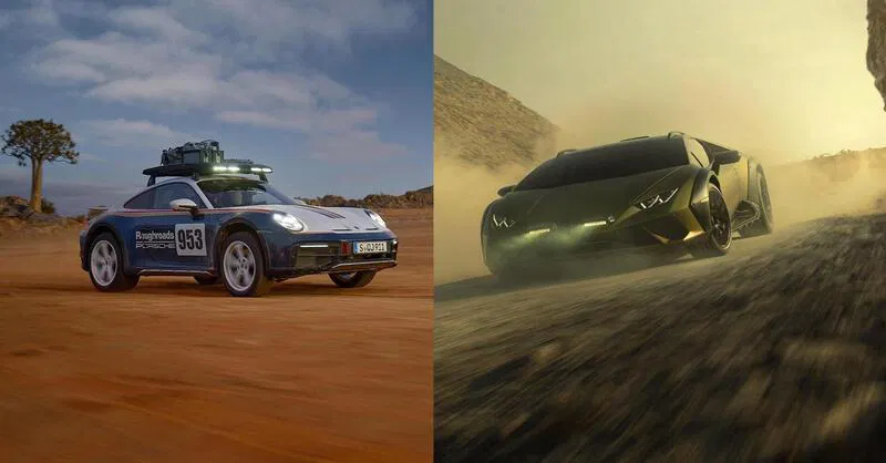 Lamborghini Huracán Sterrato vs. Porsche 911 Dakar